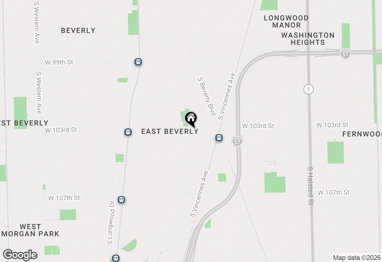 Map of 10313 S Church Street, Chicago, IL 60643
