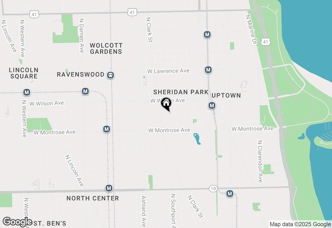 Map of 4502 N Dover Street #1N, Chicago, IL 60640