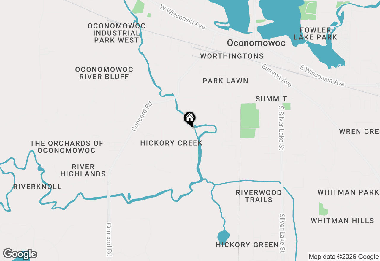 Map of 841 Summer Creek Rd, Oconomowoc, WI 53066