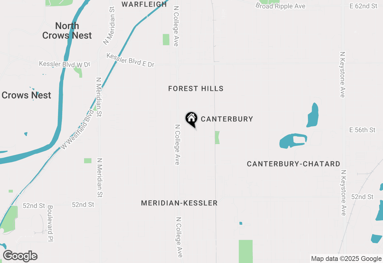 Map of 5619 Carrollton Avenue, Indianapolis, IN 46220