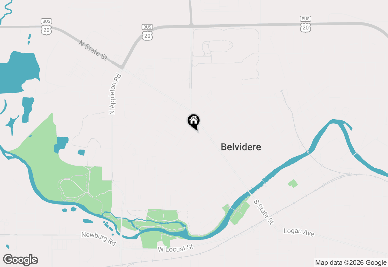 Map of 904 Kishwaukee Street, Belvidere, IL 61008