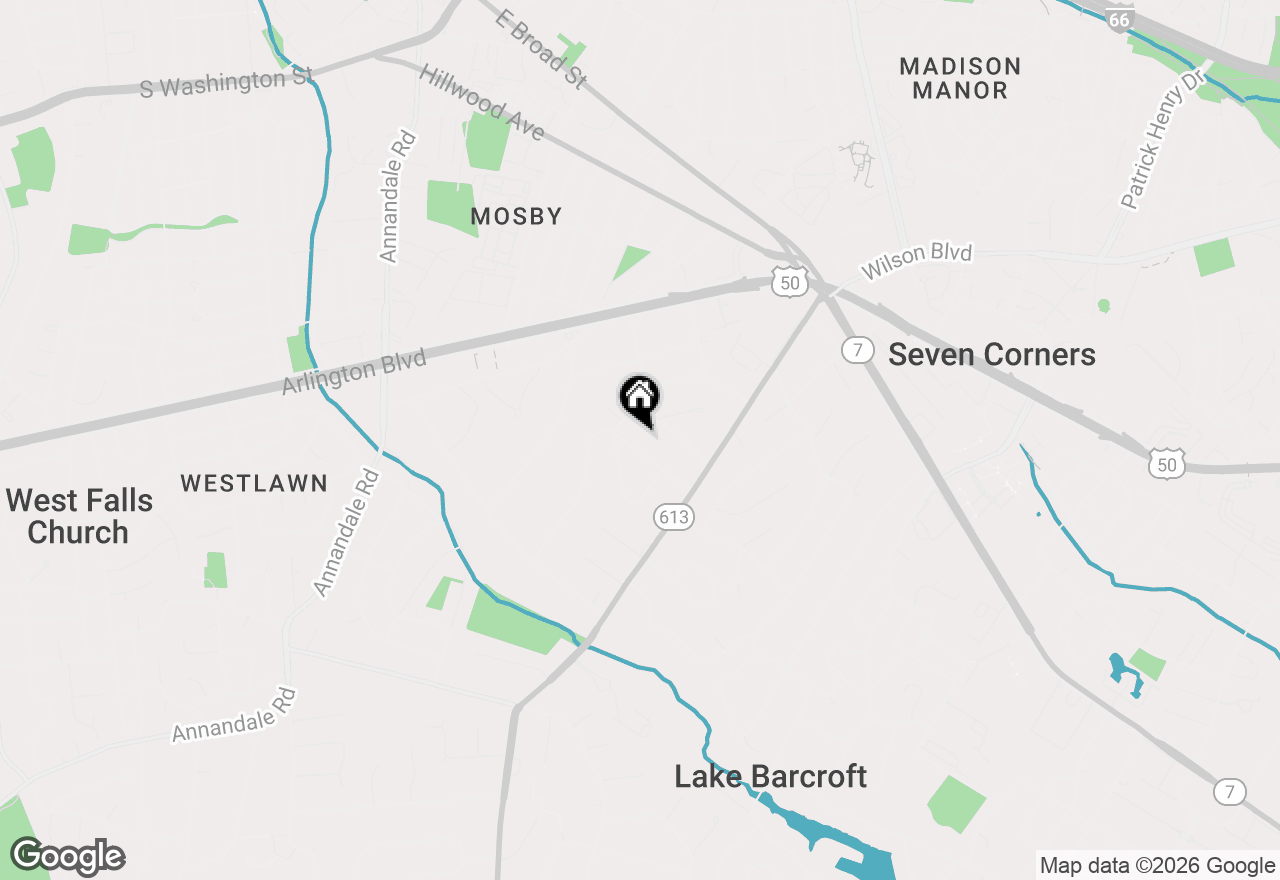 Map of 6448 Sleepy Ridge Road, Falls Church, VA 22042