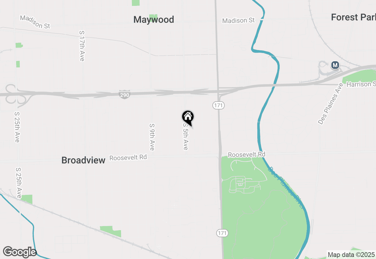 Map of 2017 S 5th Avenue, Maywood, IL 60153
