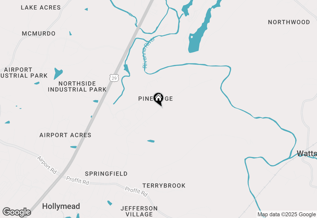 Map of 10 Steep Rock Pl, Charlottesville, VA 22911