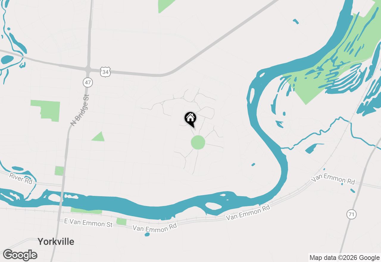 Map of 1142 Kate Drive, Yorkville, IL 60560
