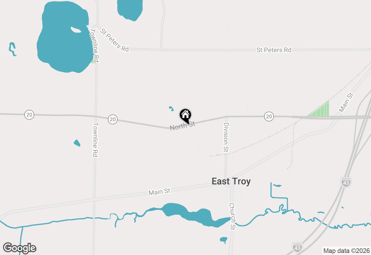 Map of 3023 North St, East Troy, WI 53120