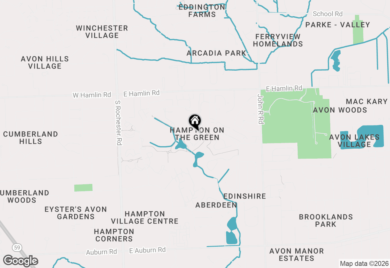 Map of 587 Tennyson, Rochester Hills, MI 48307
