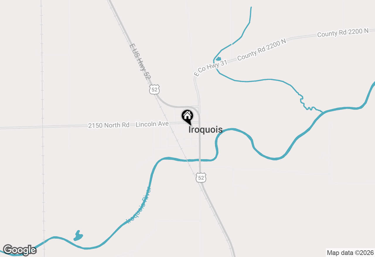 Map of 307 S Main Street, Iroquois, IL 60945