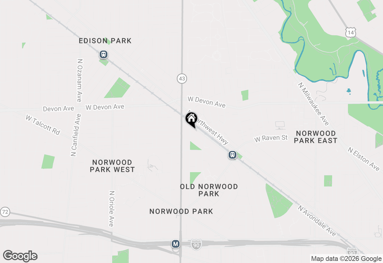 Map of 6229 N Neva Avenue #1, Chicago, IL 60631