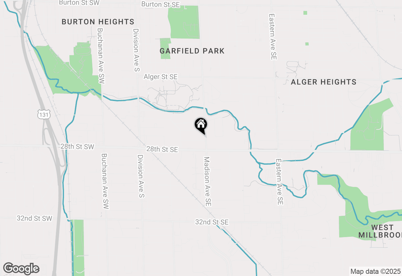 Map of 355 Eola Street Se, Grand Rapids, MI 49507