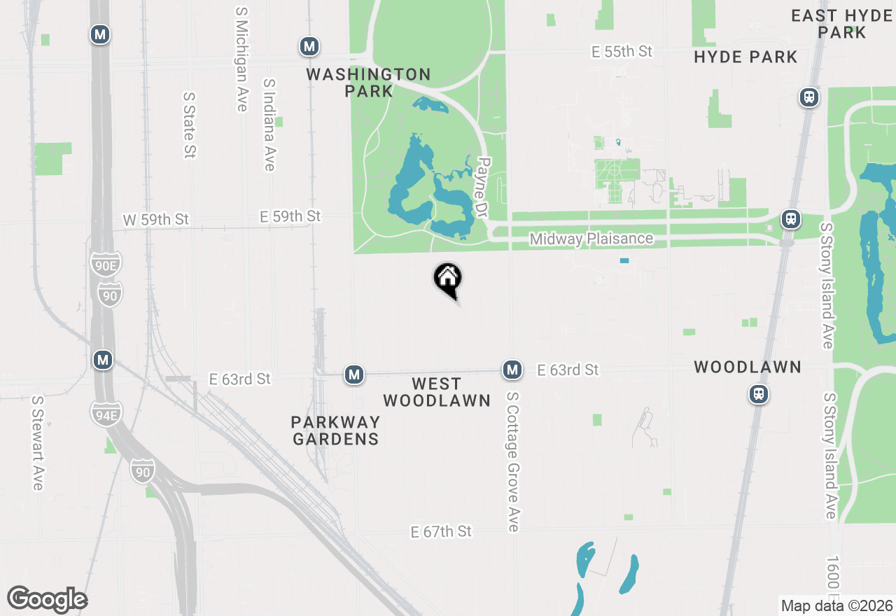 Map of 6122 S Champlain Avenue #3, Chicago, IL 60637