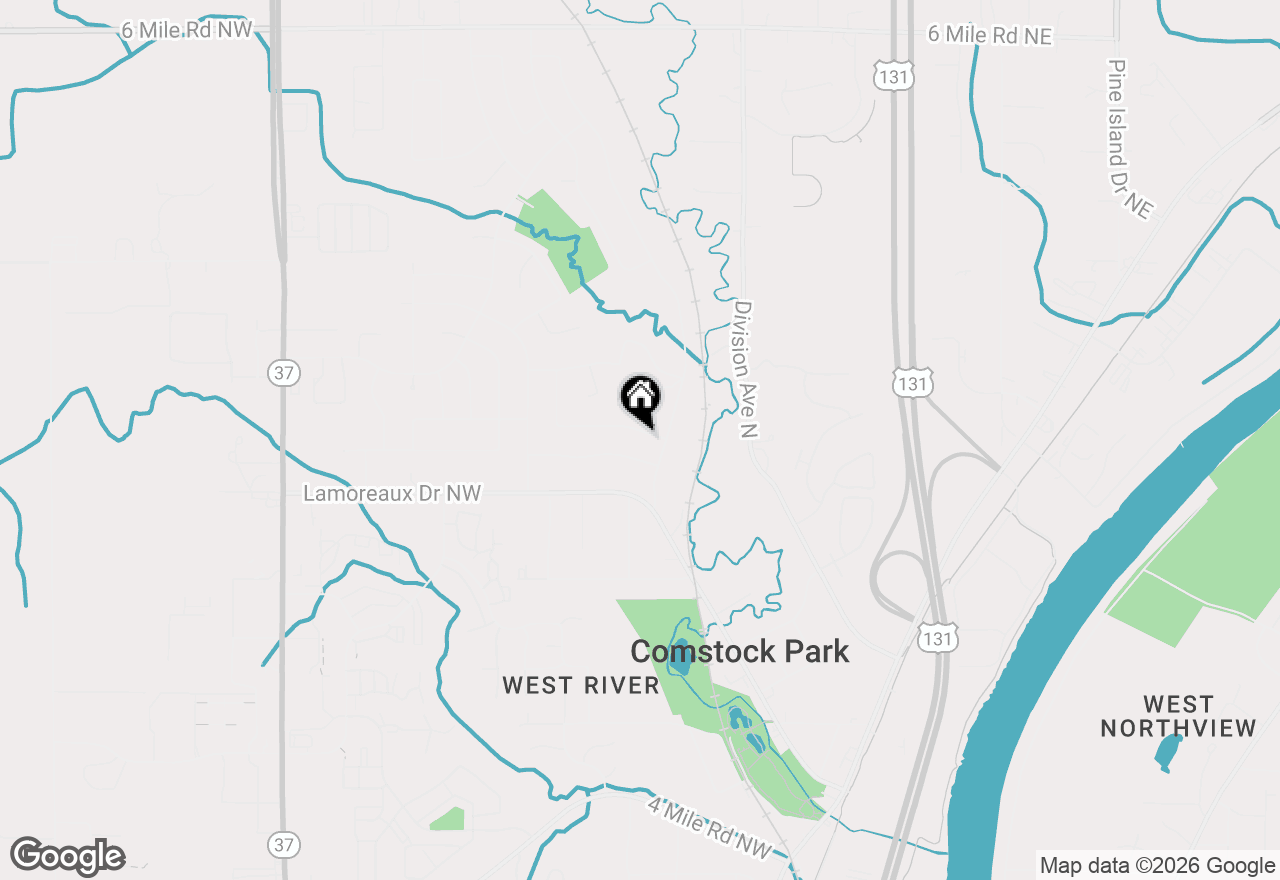 Map of 174 Brandywyne Drive Nw, Comstock Park, MI 49321