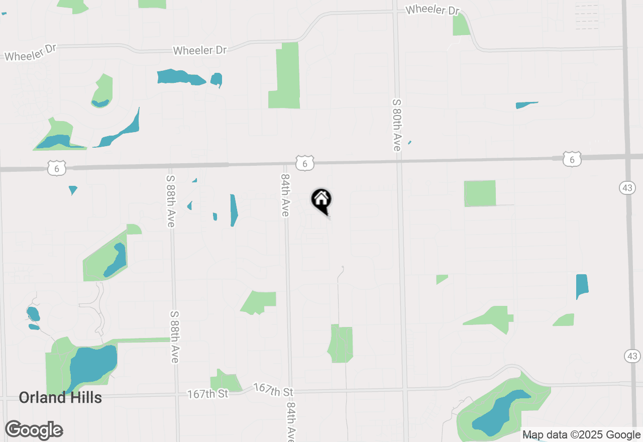 Map of 16052 Eagle Ridge Drive, Tinley Park, IL 60477