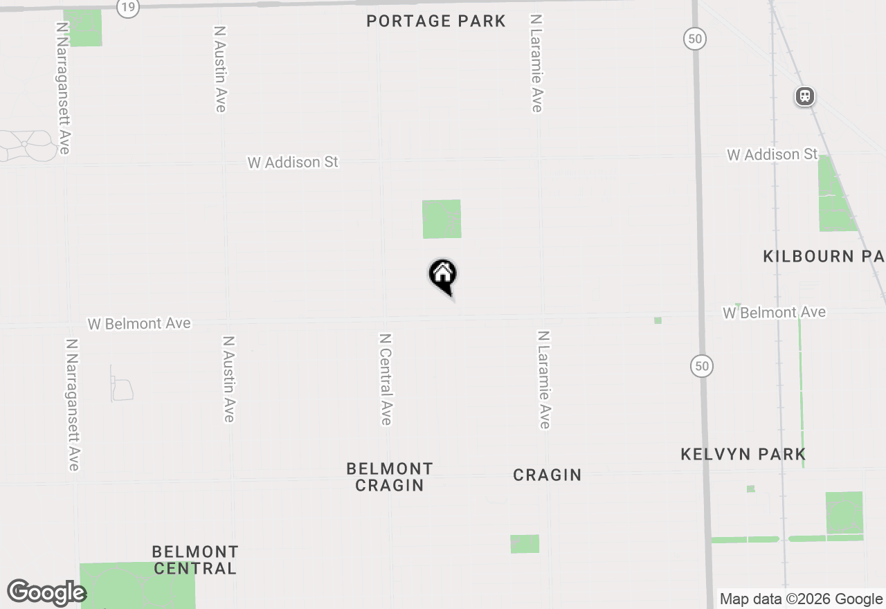 Map of 5433 W Melrose Street, Chicago, IL 60641