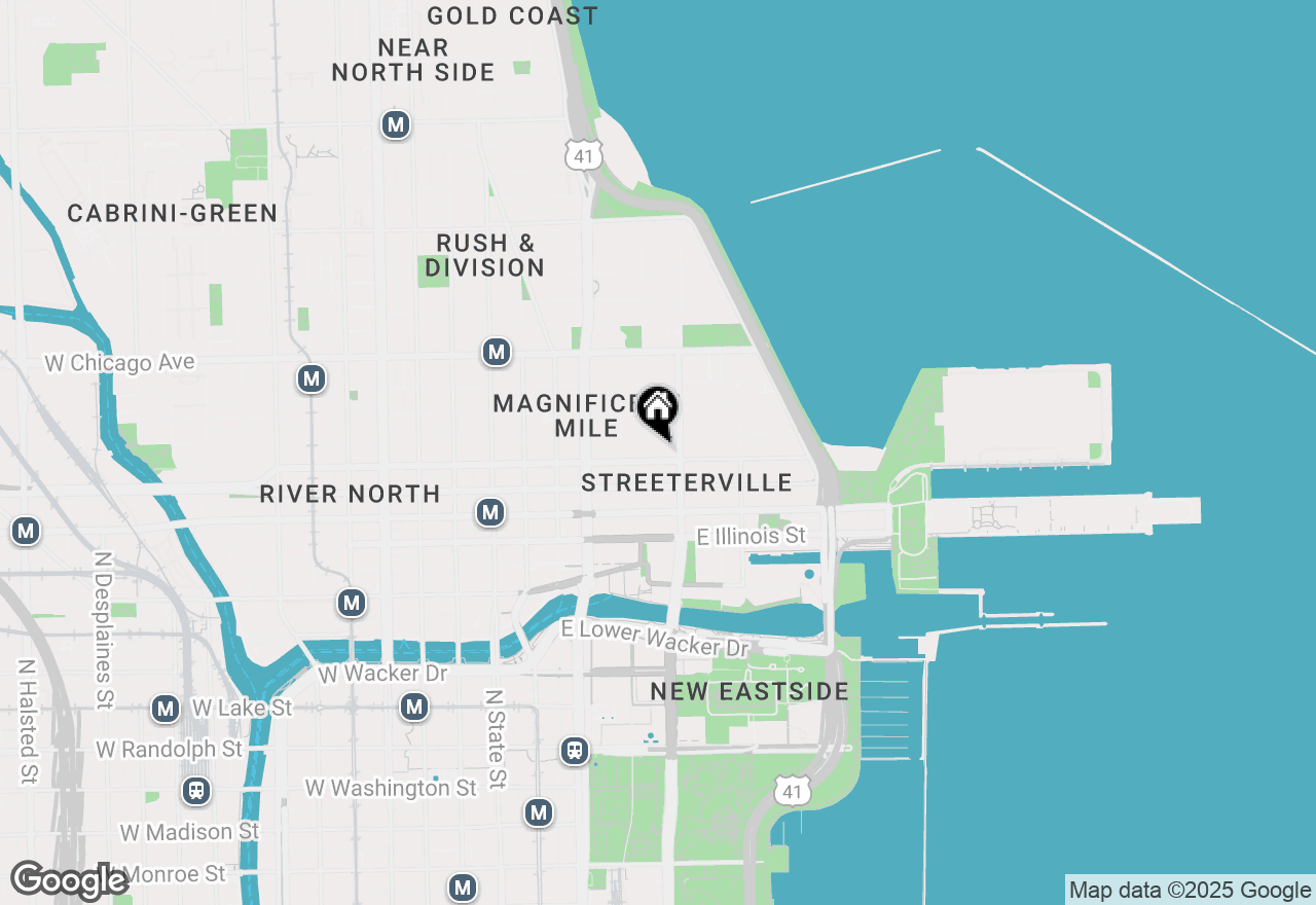 Map of 230 E Ontario Street #603, Chicago, IL 60611