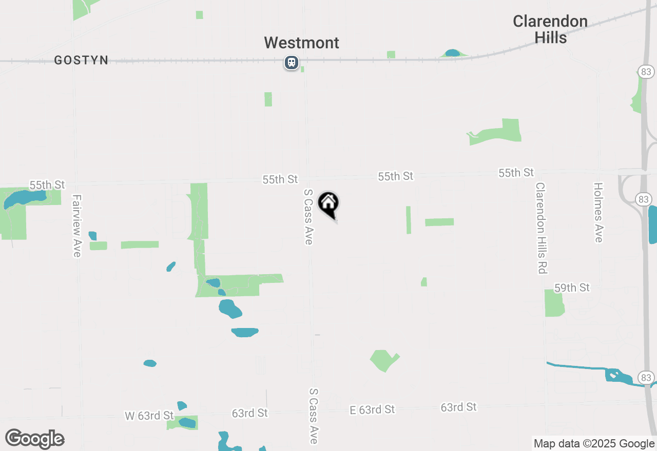 Map of 25 Hidden View Drive, Westmont, IL 60559