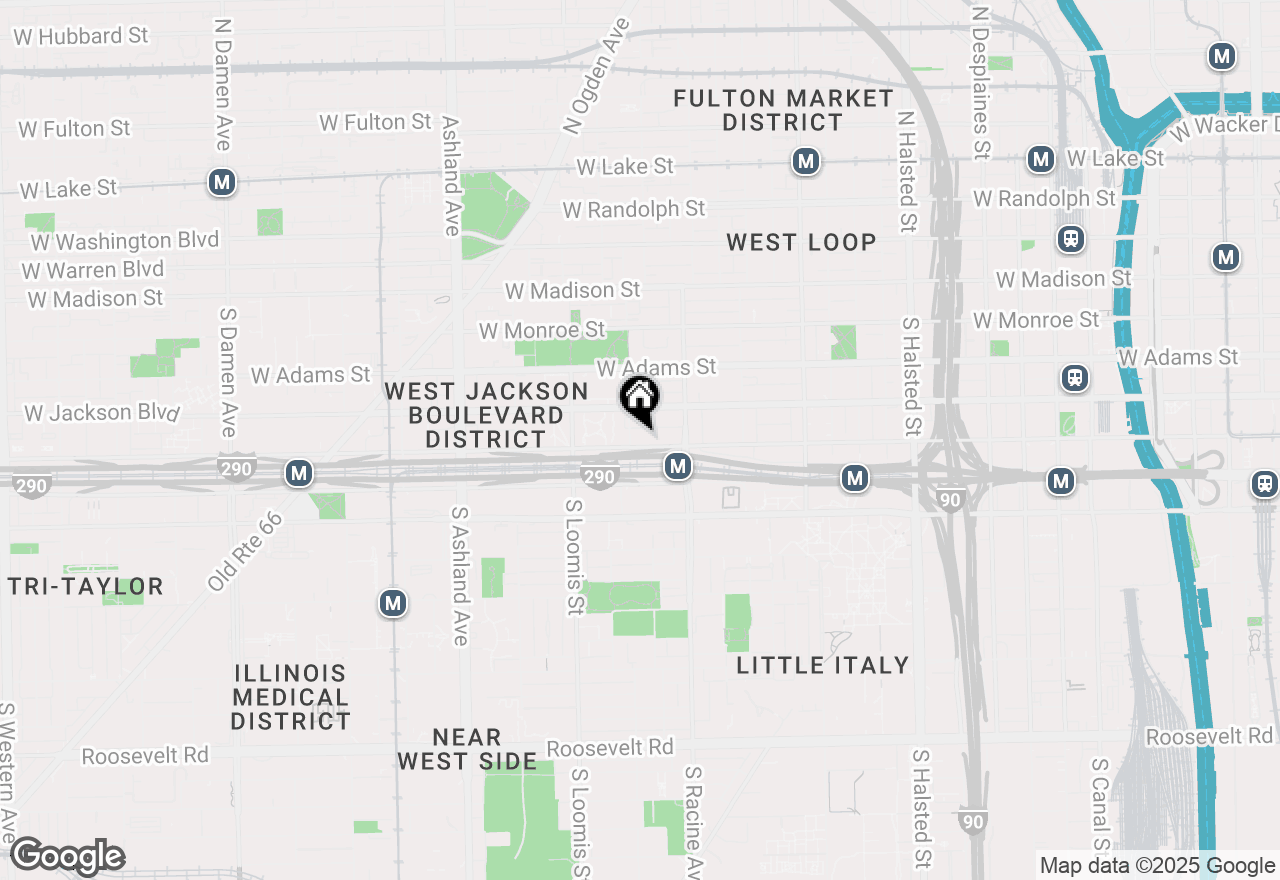 Map of 1250 W Van Buren Street #203, Chicago, IL 60607