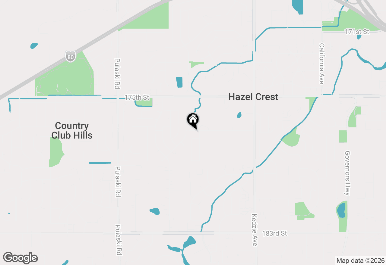 Map of 3541 177th Street, Country Club Hills, IL 60478