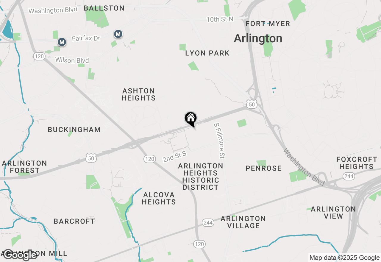 Map of 8 S Hudson Street, Arlington, VA 22204