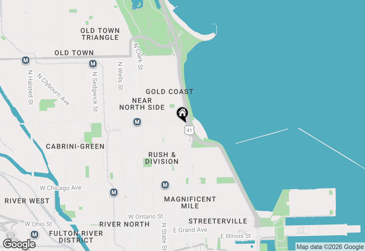 Map of 1130 N Lake Shore Drive #3E, Chicago, IL 60611