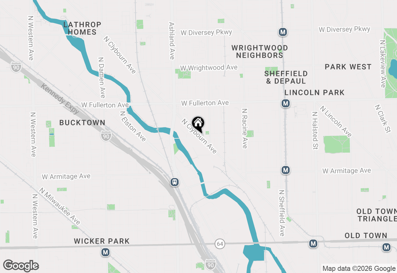 Map of 2202 N Clybourn Avenue #3, Chicago, IL 60614