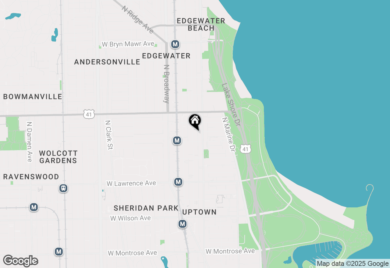 Map of 5029 N Kenmore Avenue #205, Chicago, IL 60640