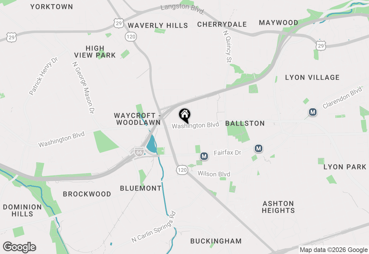 Map of 1188 N Utah Street, Arlington, VA 22201