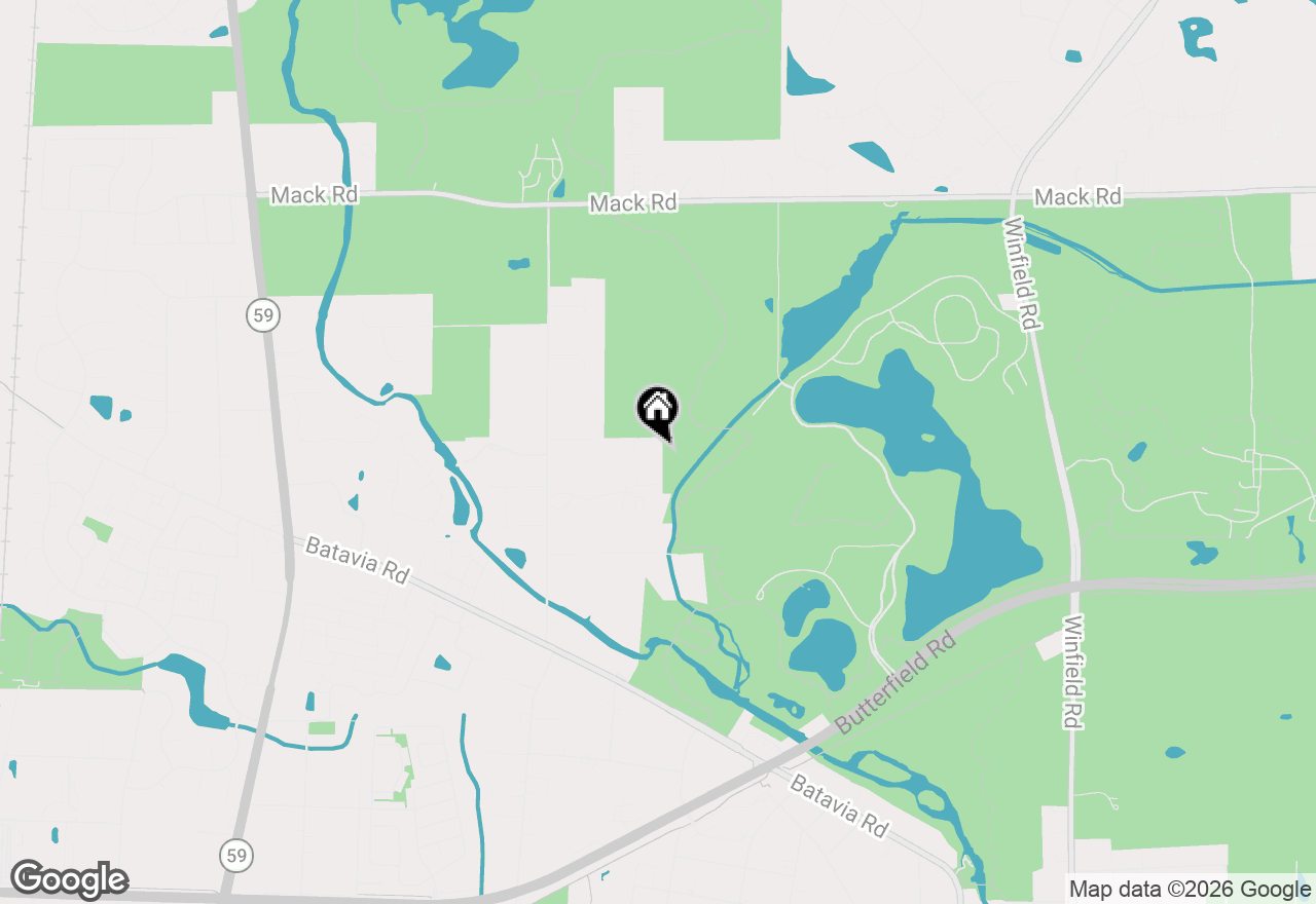 Map of 29W007 Oak Lane, Warrenville, IL 60555