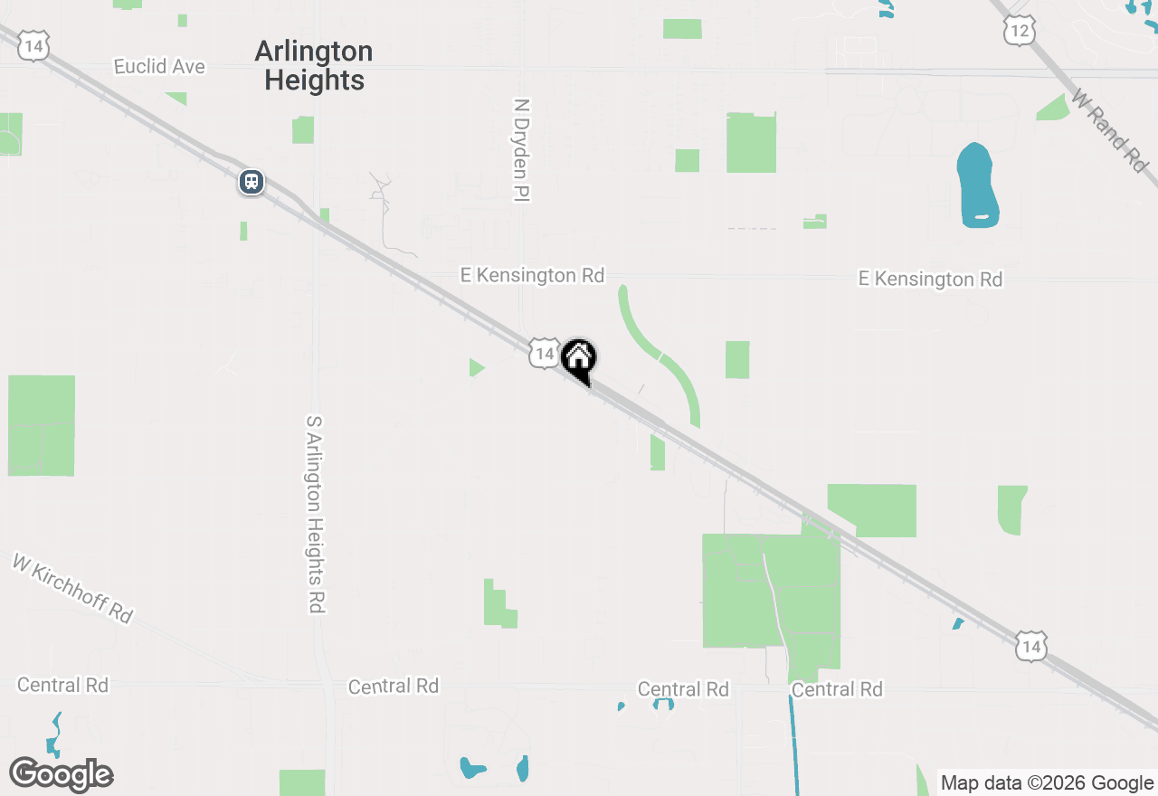 Map of 1209 E Davis Street #3, Arlington Heights, IL 60005