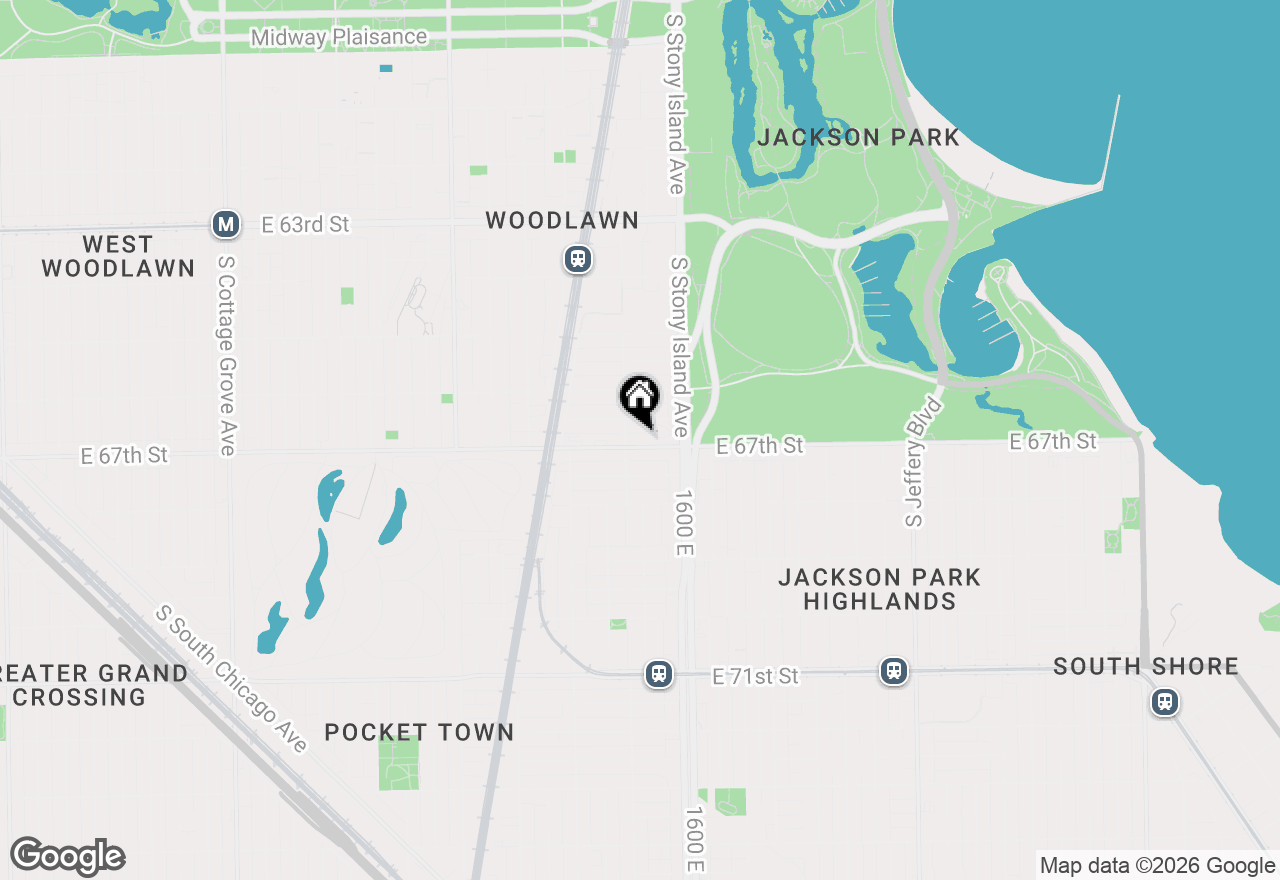 Map of 1510 E 67th Street, Chicago, IL 60637