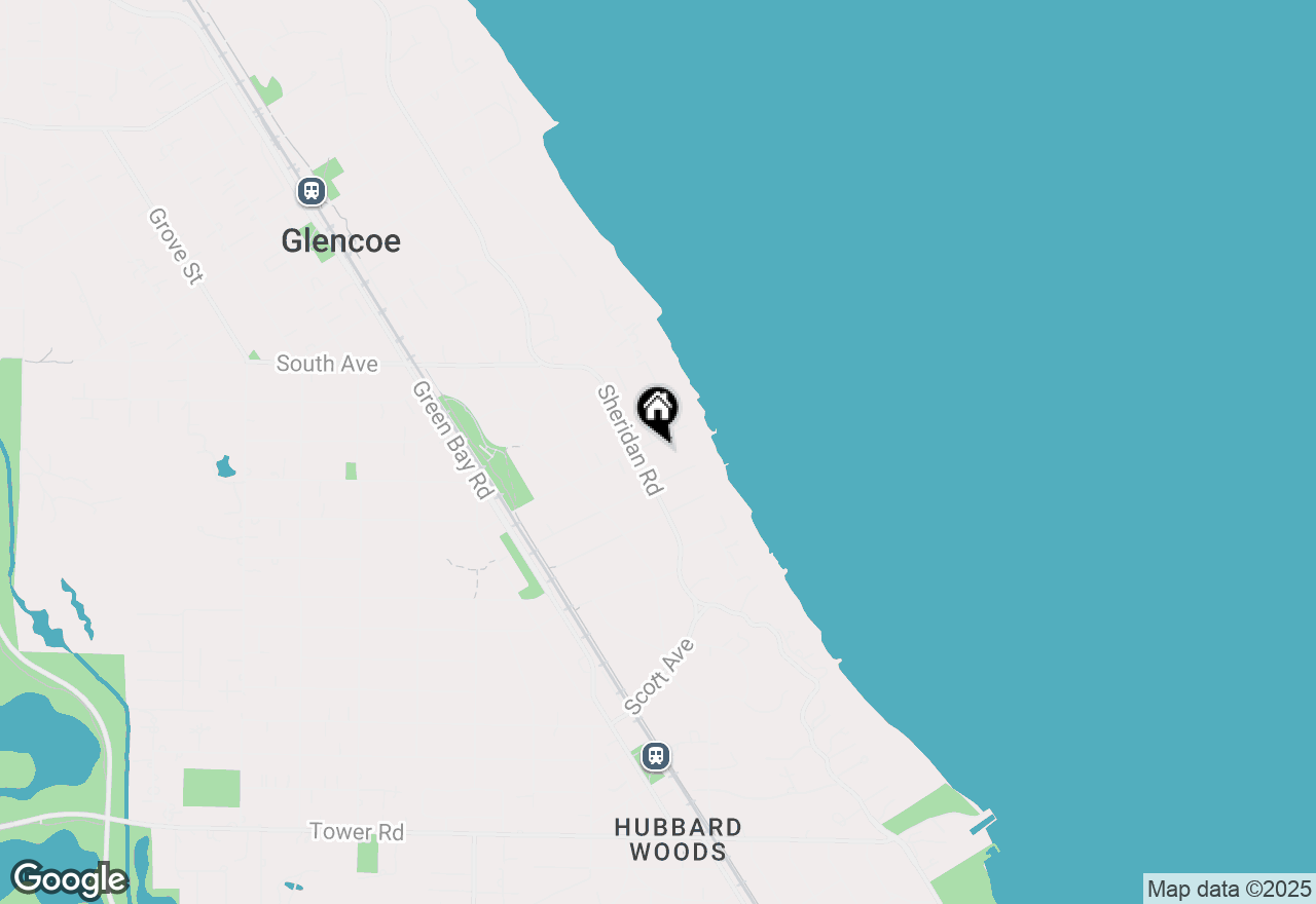 Map of 120 Harbor Street, Glencoe, IL 60022