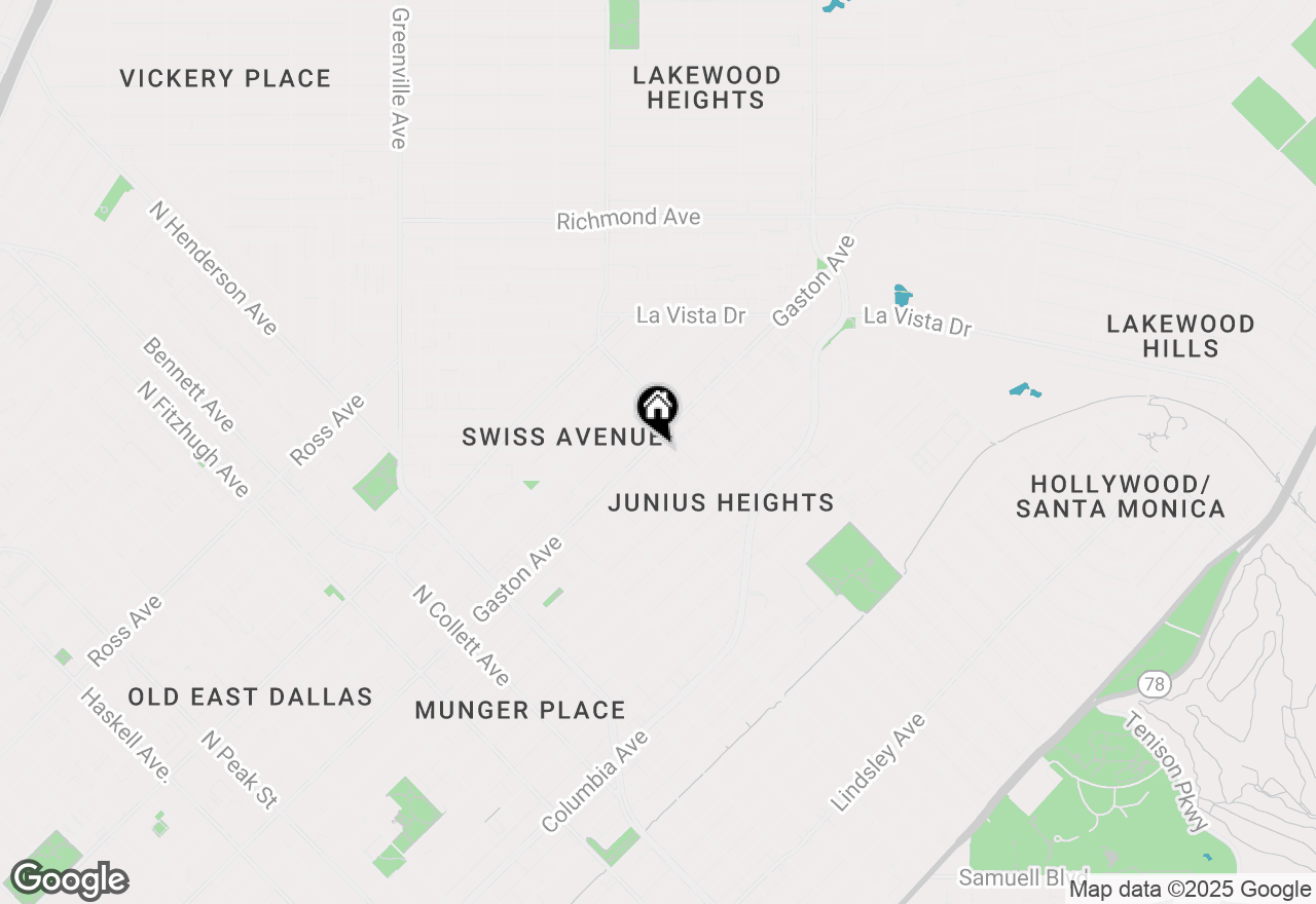 Map of 5722 Gaston Avenue #A, Dallas, TX 75214