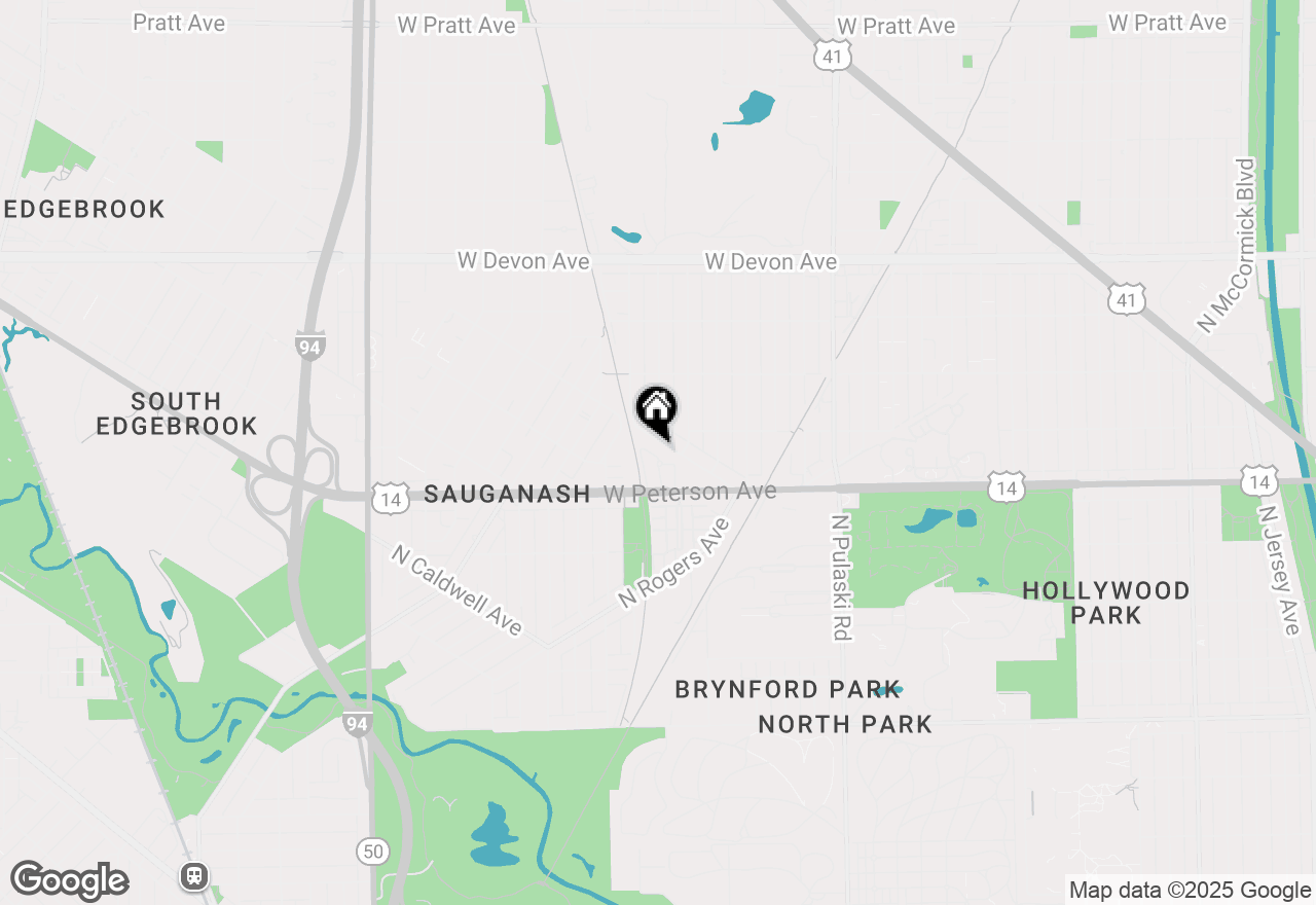 Map of 6068 N Sauganash Avenue, Chicago, IL 60646