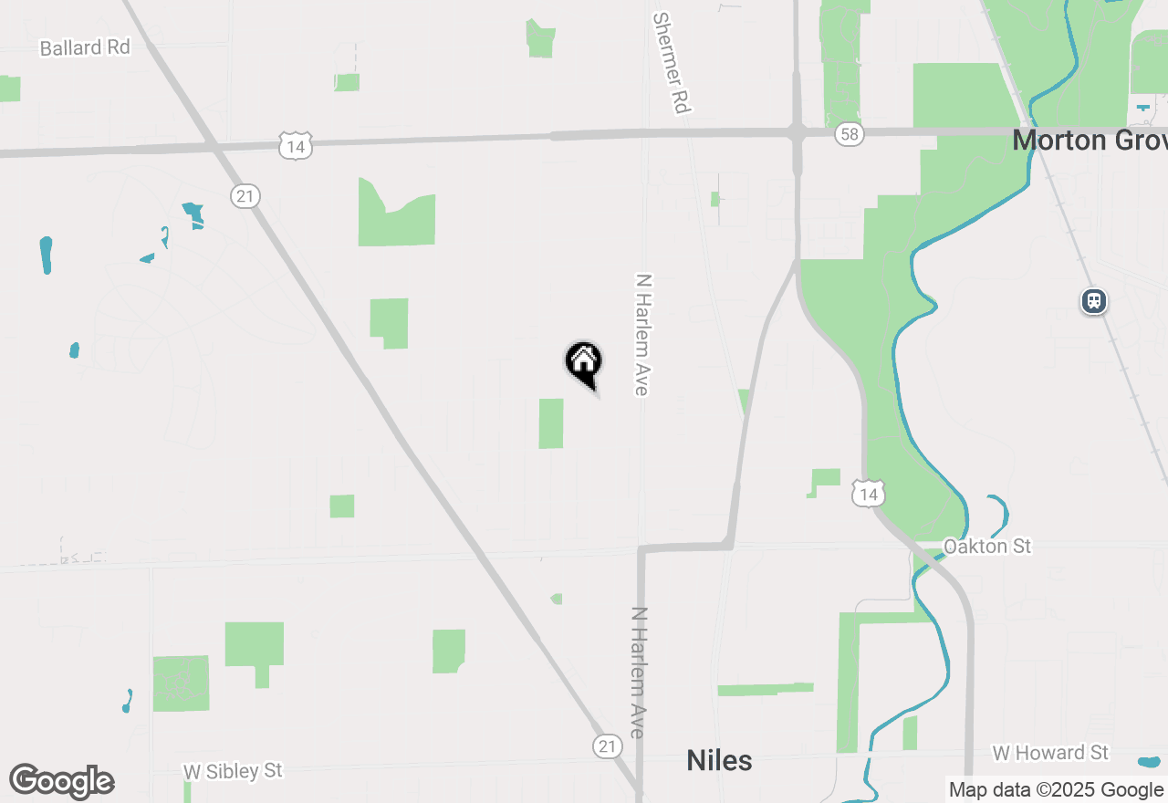 Map of 8258 N Octavia Avenue, Niles, IL 60714