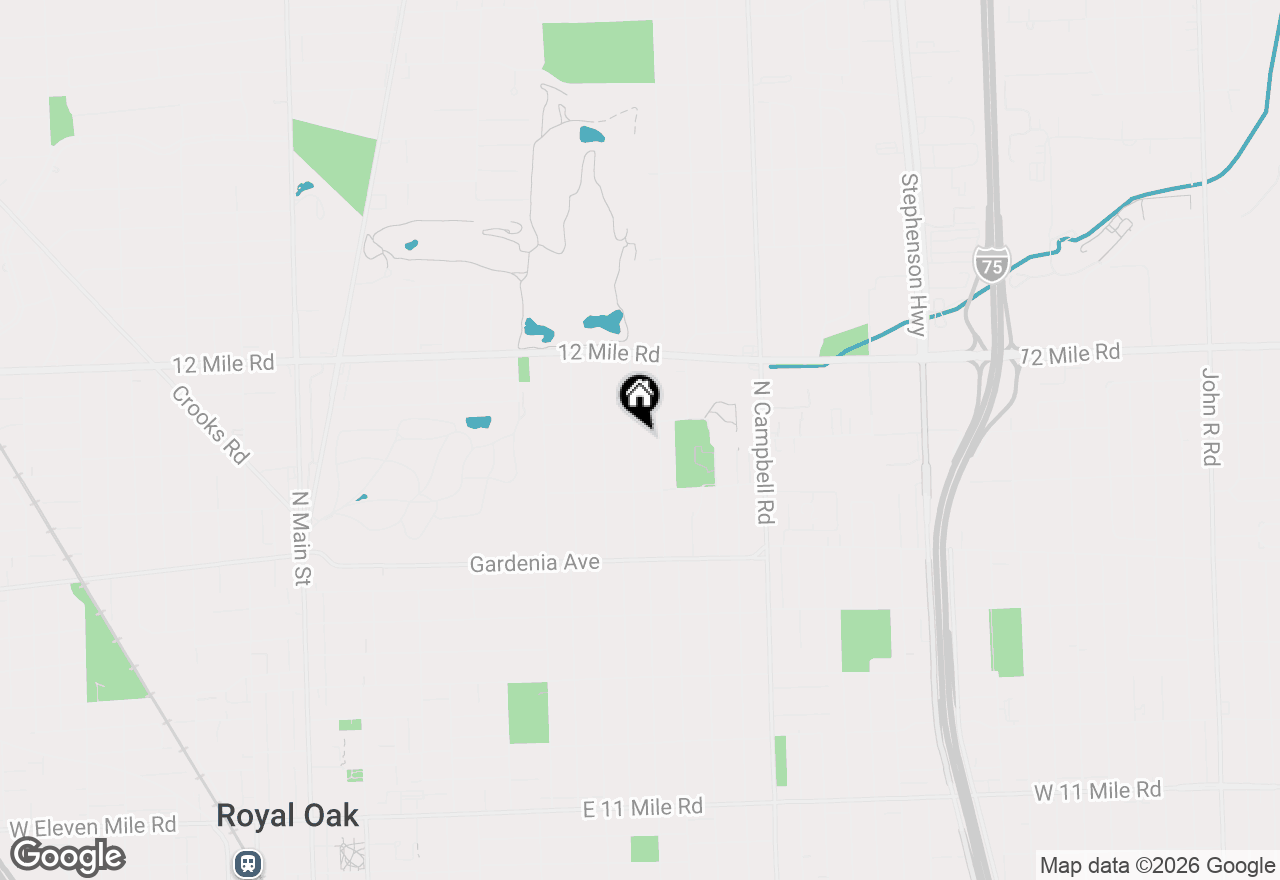 Map of 1406 N Blair Avenue, Royal Oak, MI 48067