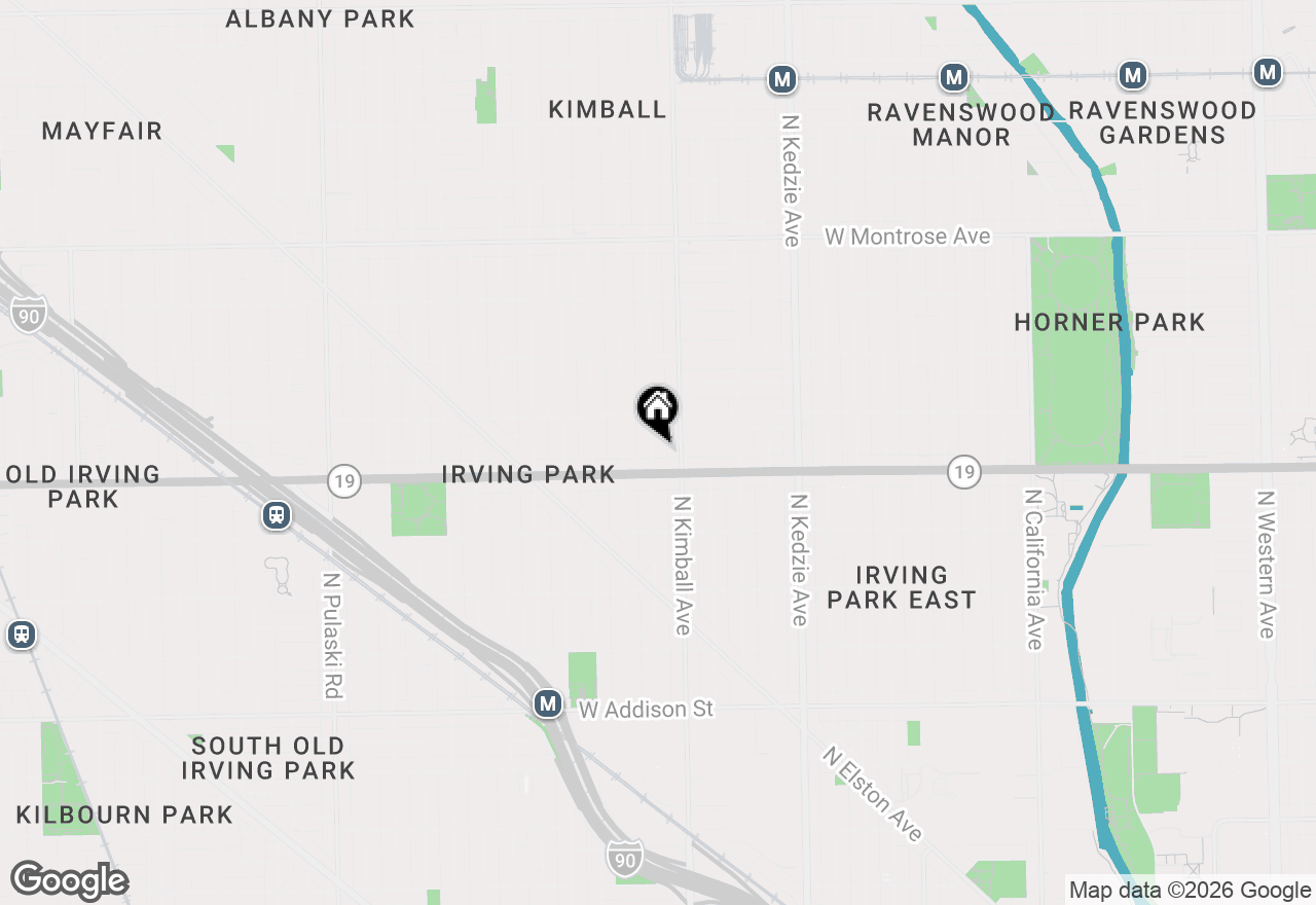 Map of (Address confidential), Chicago, Illinois 60618
