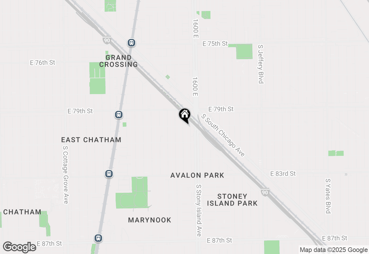 Map of 8000 S Harper Avenue, Chicago, IL 60619