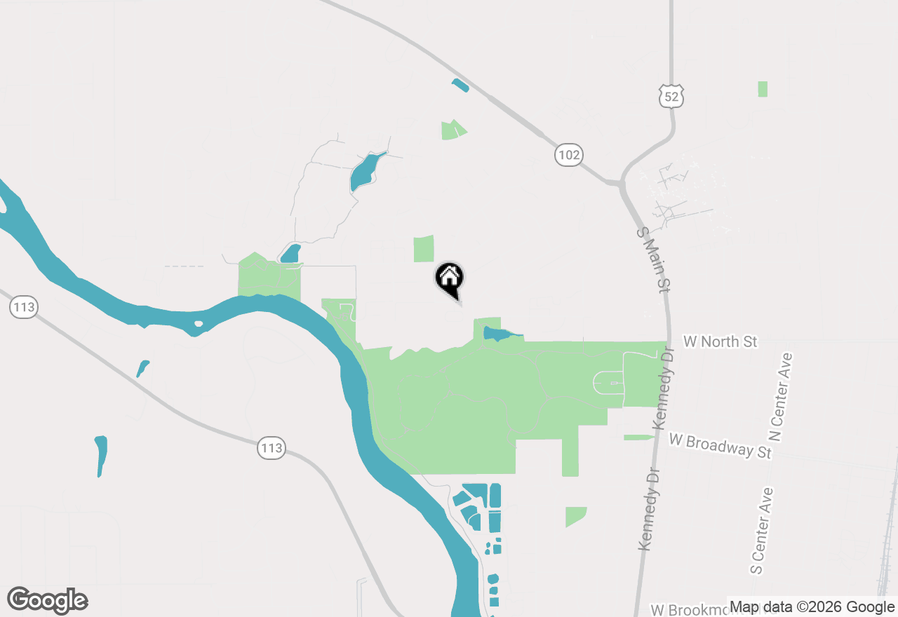 Map of 738 River Place Drive, Bourbonnais, IL 60914