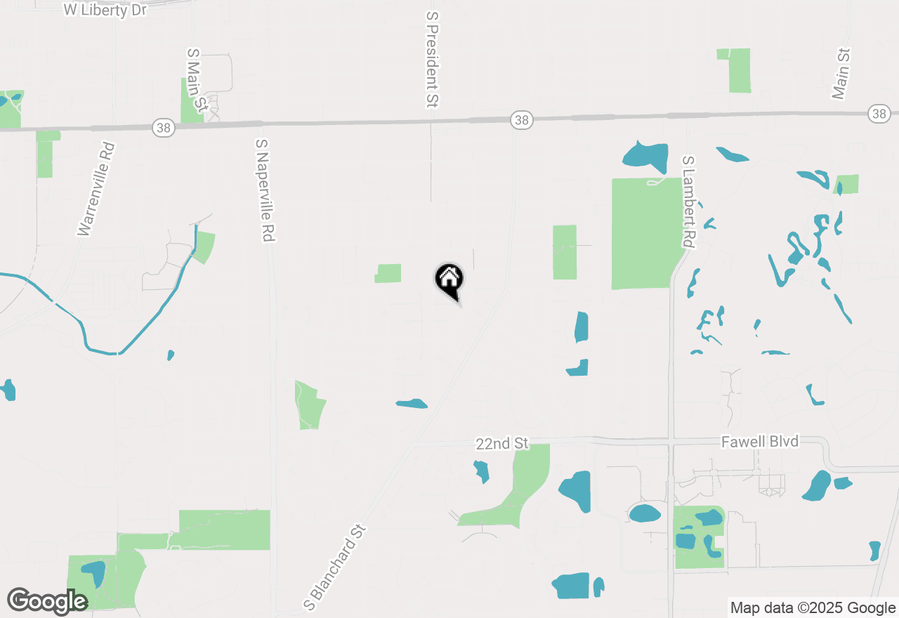 Map of 1086 Whitchurch Court, Wheaton, IL 60189