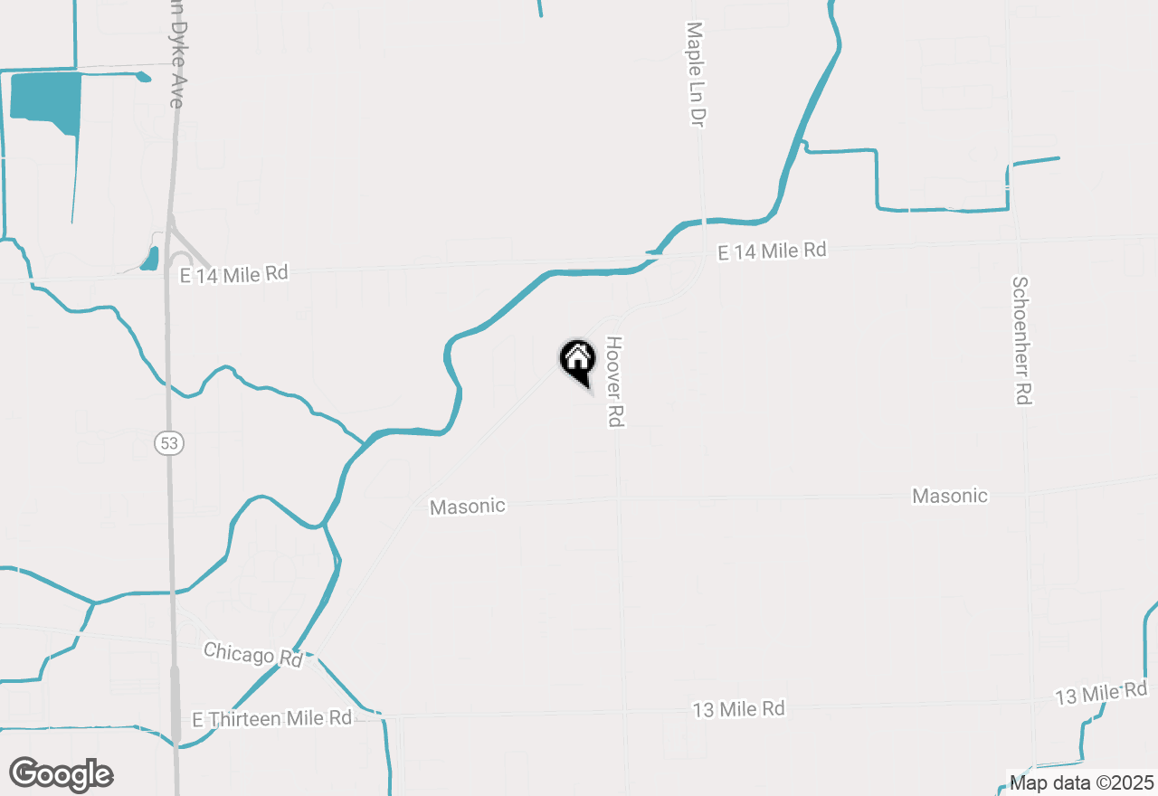 Map of 11523 Jenny Drive, Warren, MI 48093