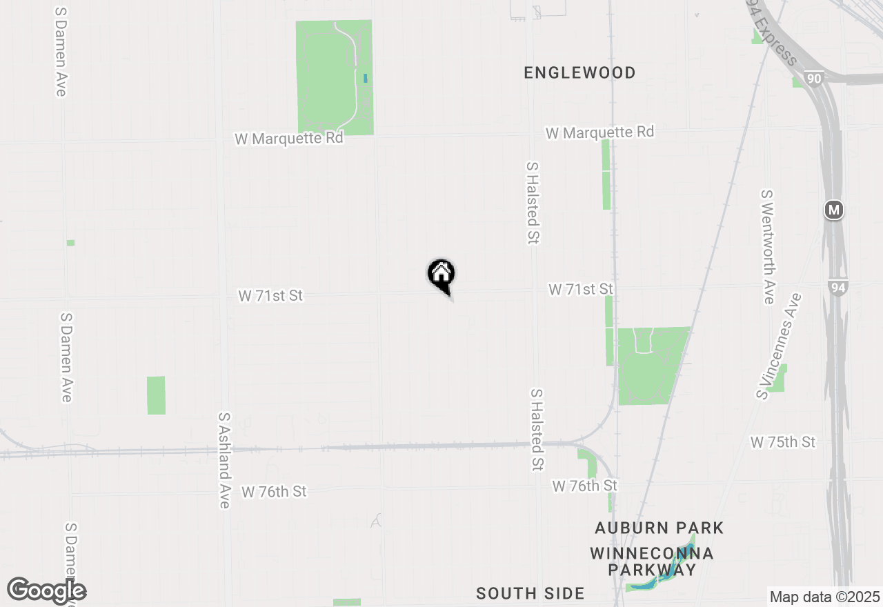 Map of 7117 S Carpenter Street, Chicago, IL 60621