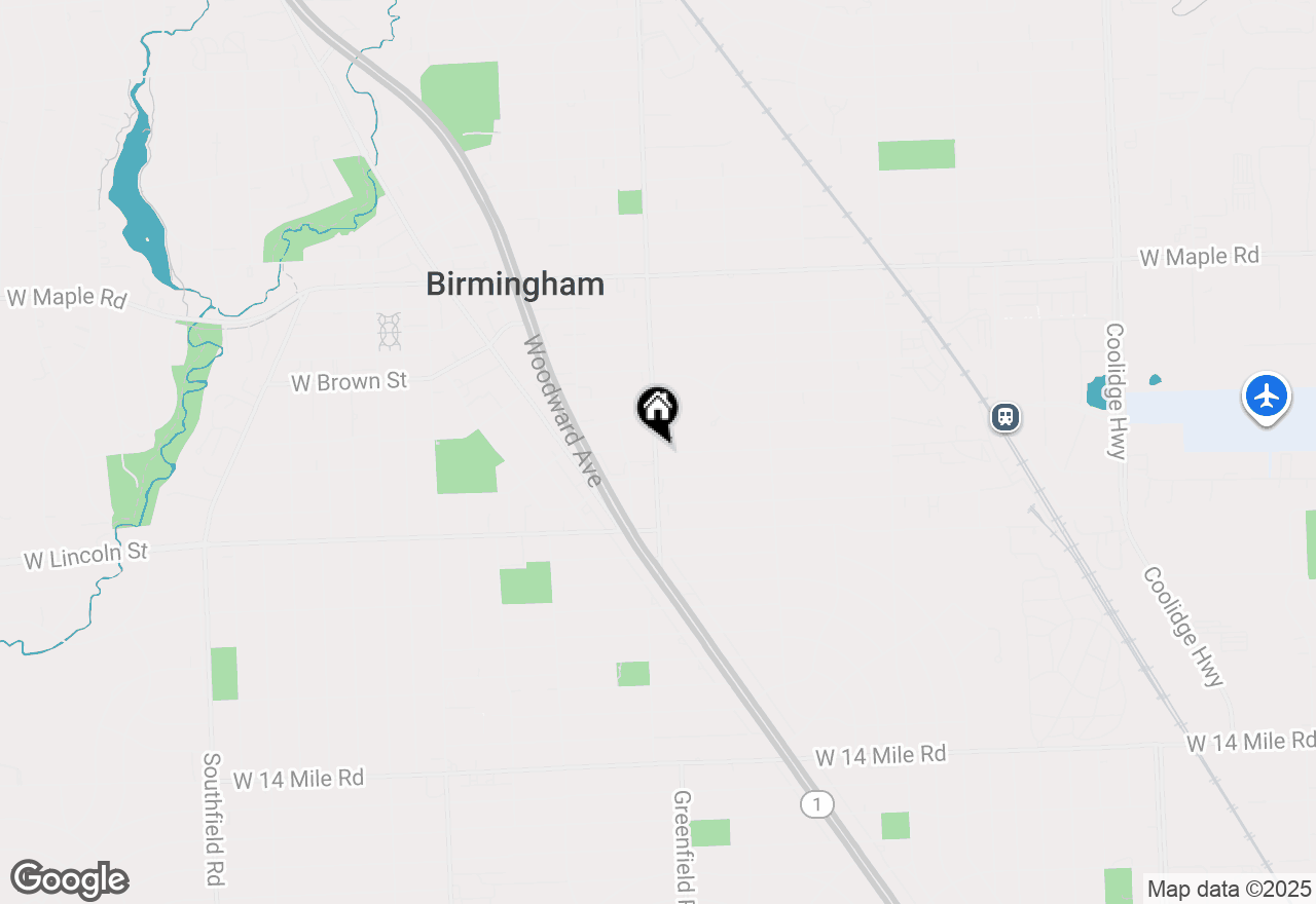 Map of 801 S Adams Road #216, Birmingham, MI 48009