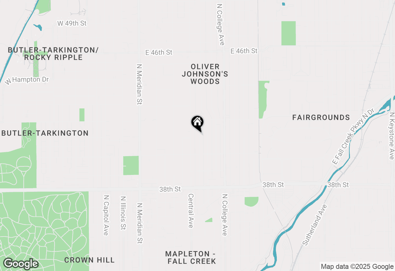 Map of 4130 Ruckle Street, Indianapolis, IN 46205