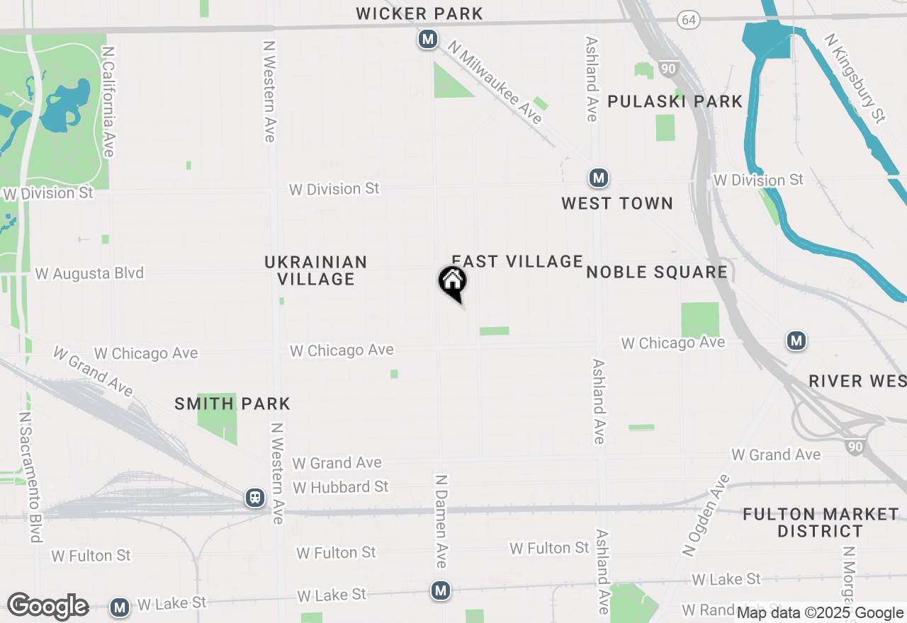 Map of 856 N Winchester Avenue #3, Chicago, IL 60622
