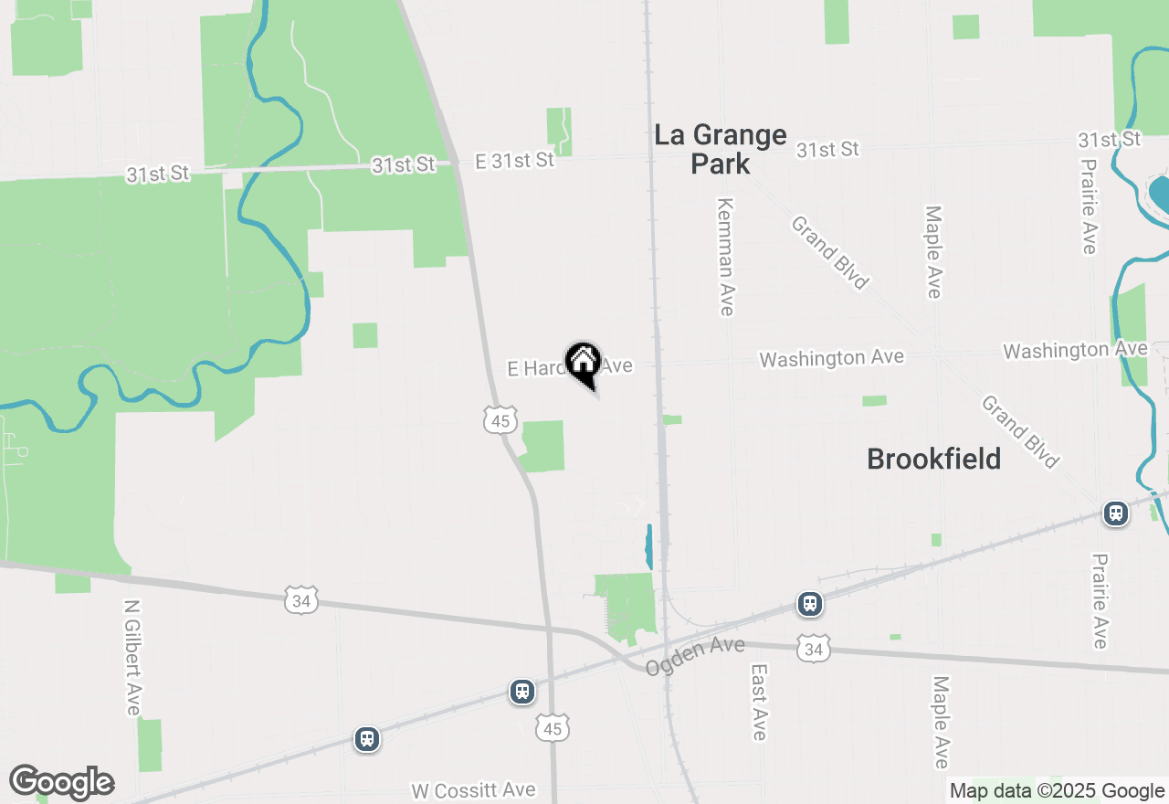 Map of 614 Forest Road, La Grange Park, IL 60526