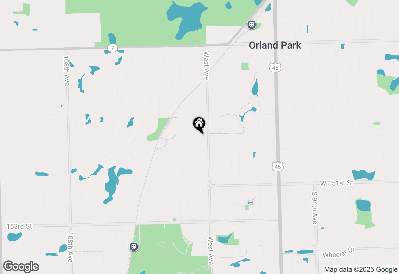 Map of 14813 Holly Court, Orland Park, IL 60462