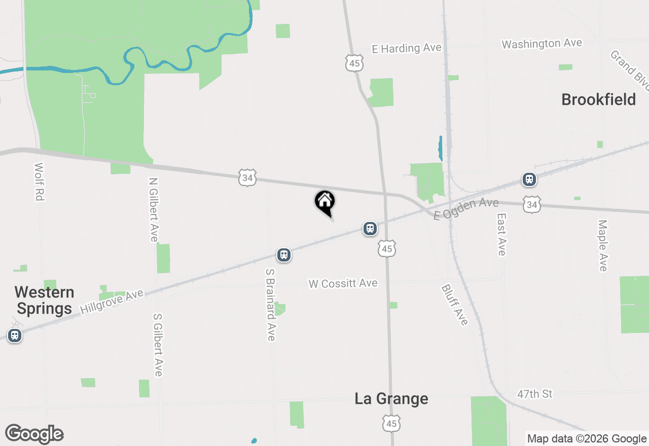 Map of 24 N Kensington Avenue, La Grange, IL 60525