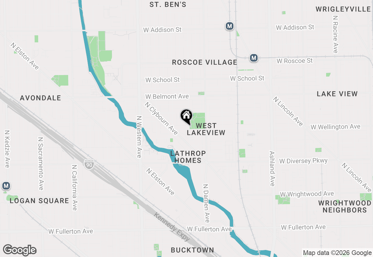 Map of 3000 N Hoyne Avenue #2, Chicago, IL 60618