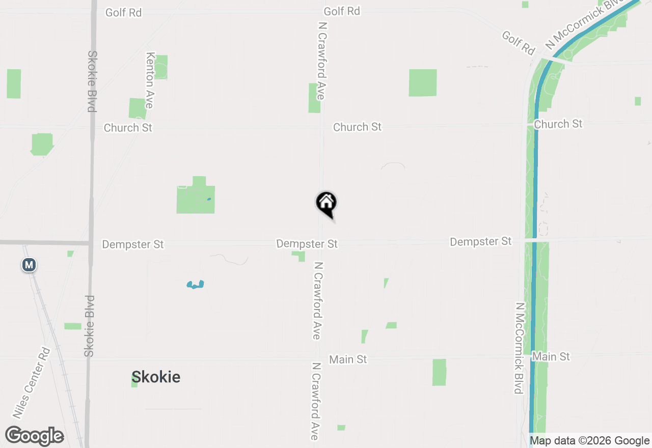 Map of 3950 Enfield Avenue, Skokie, IL 60076