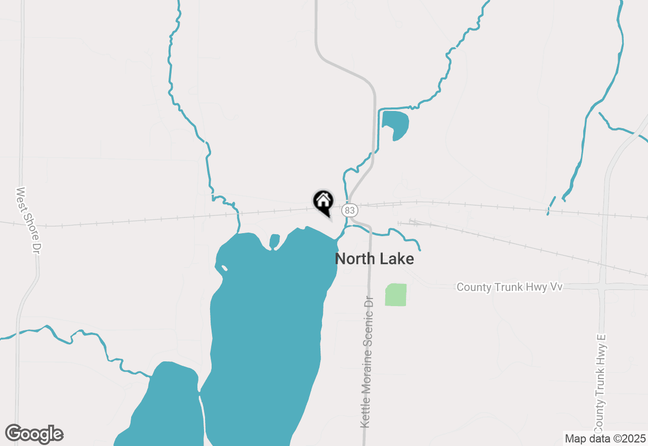 Map of N77W31687 Northwoods Dr, Hartland, WI 53029